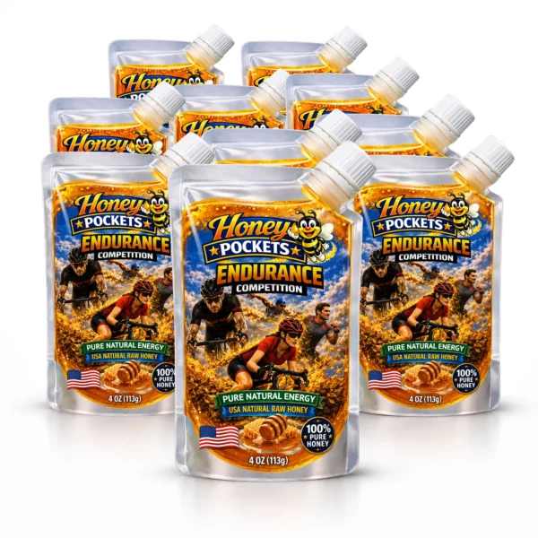 Honey B Pockets Raw Honey: Endurance – Performance 10 Pack