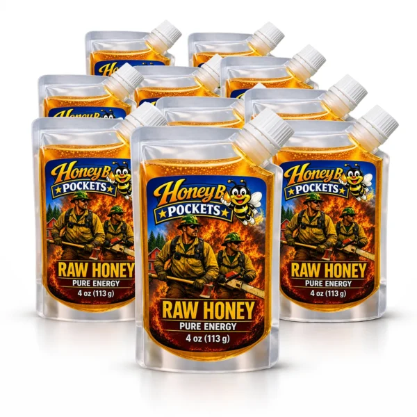 Honey B Pockets™ Raw Honey – Fire & Rescue Edition – Performance 10 Pack